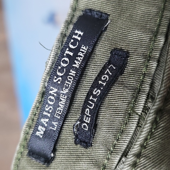 Maison Scotch & Soda Men's Green Snap Button Jeans Size 28x27 - Picture 4 of 7